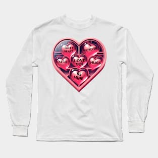 Valentine's Day Hearts Long Sleeve T-Shirt